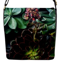 Succulents Flap Closure Messenger Bag (s) by okhismakingart