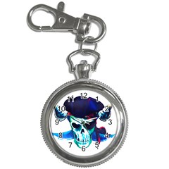 Skull Pirates Symbol Skeleton Key Chain Watches