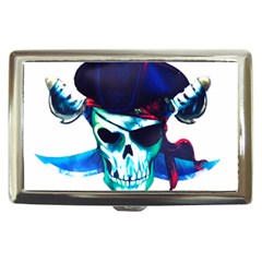 Skull Pirates Symbol Skeleton Cigarette Money Case