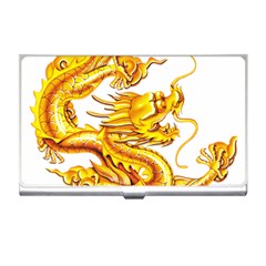 Chinese Dragon Golden Business Card Holder by Sudhe