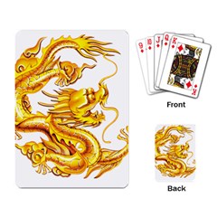 Chinese Dragon Golden Playing Cards Single Design