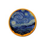 The Starry Night Starry Night Over The Rhne Pain Rubber Coaster (Round)  Front