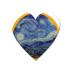 The Starry Night Starry Night Over The Rhne Pain Heart Magnet