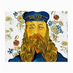 Vincent Van Gogh Cartoon Beard Illustration Bearde Small Glasses Cloth (2-side) by Sudhe