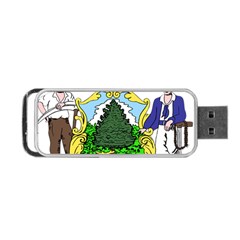 Coat Of Arms Of Maine Portable Usb Flash (two Sides) by abbeyz71