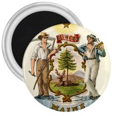 Historic Maine State Coat Of Arms, 1876 3  Magnets