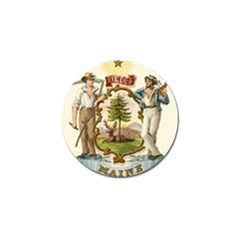 Historic Maine State Coat Of Arms, 1876 Golf Ball Marker (10 Pack) by abbeyz71