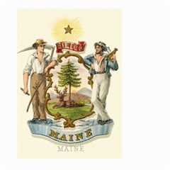 Historic Maine State Coat Of Arms, 1876 Large Garden Flag (two Sides) by abbeyz71