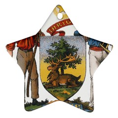 Maine State Coat Of Arms (str?hl), 1899 Ornament (star) by abbeyz71