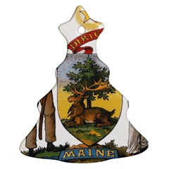 Maine State Coat Of Arms (str?hl), 1899 Christmas Tree Ornament (two Sides) by abbeyz71