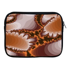 Fractal Pattern Shades Of Brown Apple Ipad 2/3/4 Zipper Cases by Pakrebo