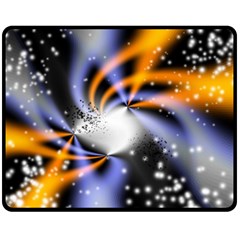 Supernova Space Star Double Sided Fleece Blanket (medium) 