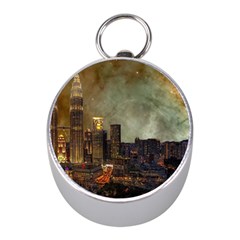 Big City Anorama Mini Silver Compasses by Pakrebo