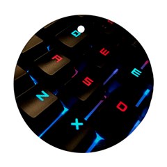 Keyboard Gamer Computer Technology Ornament (round)