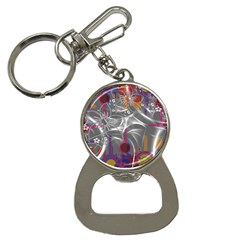 Flora Entwine Fractals Flowers Bottle Opener Key Chains by Pakrebo