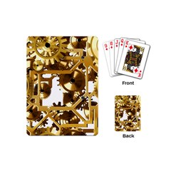 Cogs Gears Tiling Cogwheel Playing Cards (mini) by Pakrebo