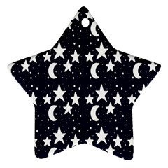 Starry Night Cartoon Print Pattern Ornament (star) by dflcprintsclothing