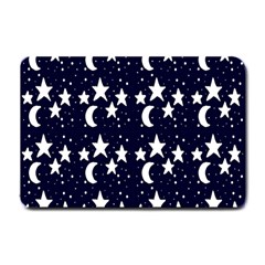 Starry Night Cartoon Print Pattern Small Doormat  by dflcprintsclothing