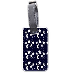 Starry Night Cartoon Print Pattern Luggage Tags (one Side)  by dflcprintsclothing