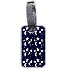 Starry Night Cartoon Print Pattern Luggage Tags (two Sides) by dflcprintsclothing