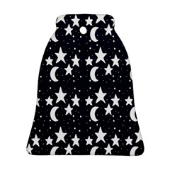 Starry Night Cartoon Print Pattern Ornament (bell) by dflcprintsclothing