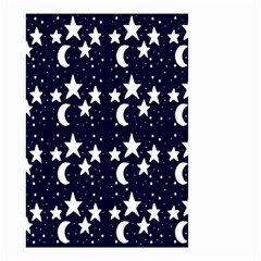 Starry Night Cartoon Print Pattern Small Garden Flag (two Sides) by dflcprintsclothing