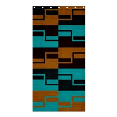 Illusion In Orange & Teal Shower Curtain 36  X 72  (stall)  by WensdaiAmbrose