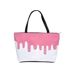 Ice Cream Pink Melting Background Bubble Gum Classic Shoulder Handbag by genx