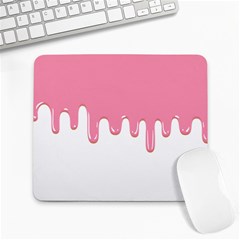 Ice Cream Pink Melting Background Bubble Gum Large Mousepad by genx