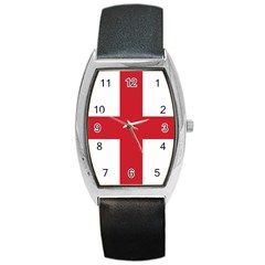 Flag Of England Barrel Style Metal Watch by abbeyz71