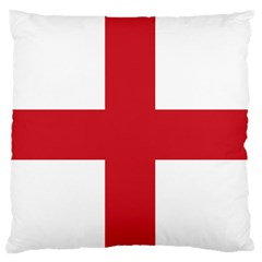 Flag Of England Large Flano Cushion Case (one Side) by abbeyz71