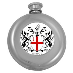 Coat Of Arms Of The City Of London Round Hip Flask (5 Oz) by abbeyz71