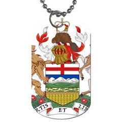 Coat Of Arms Of Alberta Dog Tag (two Sides) by abbeyz71