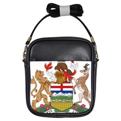 Coat Of Arms Of Alberta Girls Sling Bag by abbeyz71