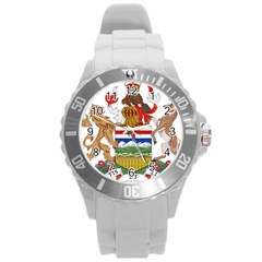 Coat Of Arms Of Alberta Round Plastic Sport Watch (l) by abbeyz71