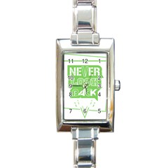 Never Look Back Rectangle Italian Charm Watch by Melcu