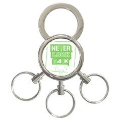 Never Look Back 3-ring Key Chains by Melcu