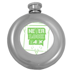 Never Look Back Round Hip Flask (5 Oz) by Melcu