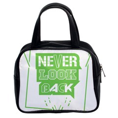 Never Look Back Classic Handbag (two Sides) by Melcu