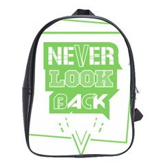 Never Look Back School Bag (large) by Melcu