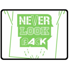 Never Look Back Fleece Blanket (large)  by Melcu