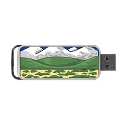 Provincial Shield of Alberta Portable USB Flash (One Side)