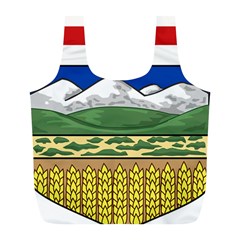 Provincial Shield Of Alberta Full Print Recycle Bag (l) by abbeyz71