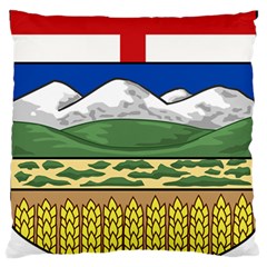 Provincial Shield Of Alberta Large Flano Cushion Case (two Sides) by abbeyz71