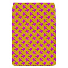 Pink Stars Pattern On Yellow Removable Flap Cover (s)