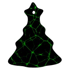 System Web Network Connection Christmas Tree Ornament (two Sides) by Pakrebo