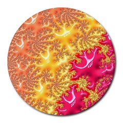 Fractal Math Mathematics Science Round Mousepads