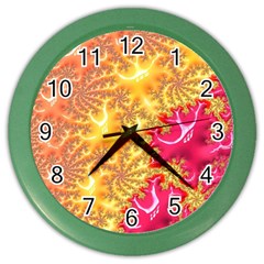 Fractal Math Mathematics Science Color Wall Clock