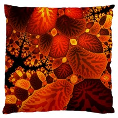 Leaf Autumn Nature Background Large Cushion Case (two Sides) by Pakrebo