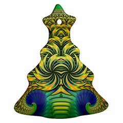 Fractal Tree Abstract Fractal Art Christmas Tree Ornament (two Sides) by Pakrebo